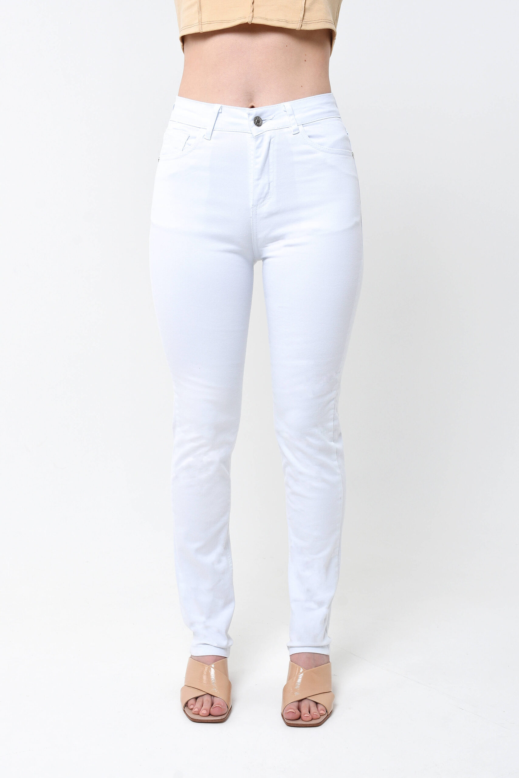 PANTALON JEANS TALLU BLANCO MUJER